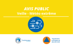 Avis public - Veille de météo extrême (tempête hivernale)